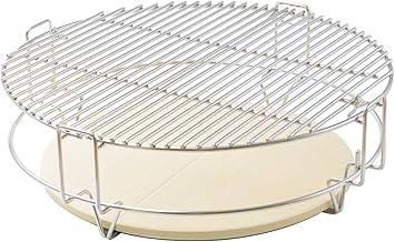 Onlyfire GCG-8552 Kochsystem (2xGrillroste, 1xGestell, 2xHitzeabweiser) Kompatibel für Big Green…
