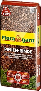 Floragard Pinienrinde 20 L (2–8 mm) – dekorativer Premium-Mulch & natürliche Bodenabdeckung …