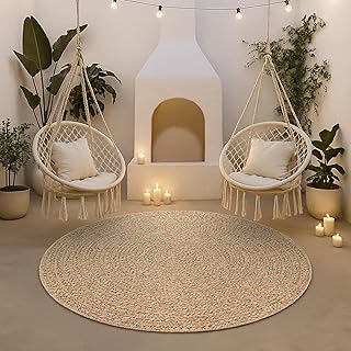 the carpet Kansas Outdoor Teppich – Wetterfester Indoor & Outdoor Teppich im Jute-Look für Bal…