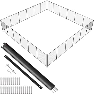 VEVOR Poolzaun, 1,21 x 21,95 m Abnehmbarer Kindersicherheits-Poolzaun, einfache DIY-Installation,…