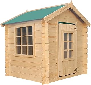 Timbela M570Z-1 Kinderspielhaus aus Holz – Spielhaus im Freien für Kinder – 111x113xH121 cm/0.9 …
