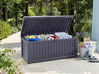 Koll Living Auflagenbox/Kissenbox 570 Liter l 100% Wasserdicht l mit Belüftung dadurch kein übl…