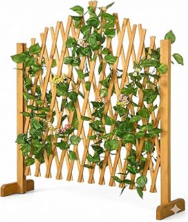 GARDEBRUK® Rankgitter Gartenzaun bis 200 cm ausziehbar faltbar verstellbar Garten Balkon Spalier…