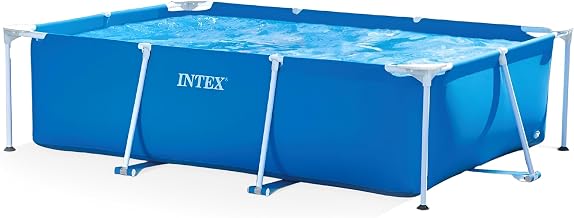 INTEX „Metal Frame“ Pool rechteckig Aufstellpool (300 x 200 x 75cm) Swimmingpool Volumen ca 3.800…