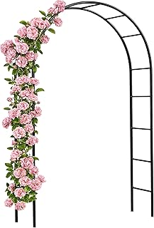Gardebruk® Rosenbogen 240x140x37cm Metall Stabil Wetterfest Garten Rankgitter Rankhilfe Rankboge…