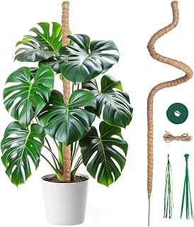 Mcbazel 120CM Monstera rankhilfe Kokosfaser Rankhilfe mit Zubehör, Rankhilfe Monstera, Pflanzens…