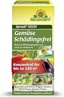 Neudorff Spruzit NEEM Gemüse Schädlingsfrei Gieß- und Spritzmittel mit einem weiten Wirkungssp…