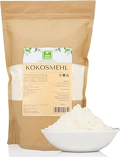 Kokosmehl 1kg von Green Essence – hochwertiges Kokosnussmehl für eine kohlenhydratarme und gesun…