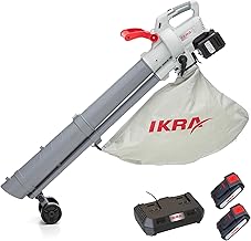 IKRA 3in1 Laubbläser Laubsauger IALS 2-20 inkl. 2 Akku 20V & Ladegerät | Wahlschalter für Saug…