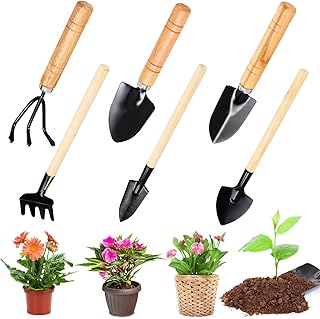 Gartenwerkzeug Set,6-teiliges Gartenschaufel Klein Gartengeräte Set,Mini Gartenwerkzeugen Schauf…