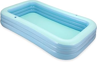 Funsicle Serenity 10ft aufblasbarer Pool, 305 cm langes Schwimmbecken, 2-in-1-Ventil, Familienpoo…