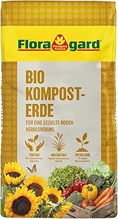 Floragard Bio Kompost-Erde 50 Liter – Pflanzerde für Blumen, Gemüse und Gehölze – mit Bio-…