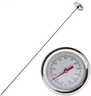 Kompostthermometer – Thermometer Mit Edelstahlsonde 50CM, Lange Thermometer Temperaturmesser Gart…