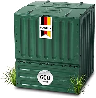 GARANTIA ECO-King Komposter 600 Liter grün – für Gartenabfall sowie Montage ohne Werkzeug – aus…
