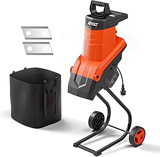 AIVOLT Gartenhäcksler Elektrisch 2500W, Häcksler Garten für Äste bis 45mm, Messerhäcksler Ho…