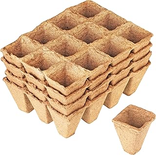 Meister Anzuchttöpfe 4 x 4 cm – Praktisches Set mit 48 Stück – 100% torffrei aus PEFC-zertifizi…