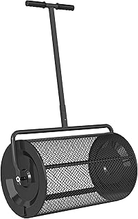 Outsunny Kompoststreuer 75L 61x40cm Düngerstreuer Rasen Garten Gartenstreuer mit T-Griff Mesh-Ko…