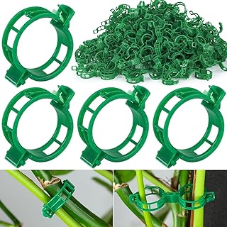 100 Stück Pflanzenstützklammern, Gartenpflanzenstütze, Pflanzenklammern für Kletterpflanzen, …
