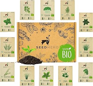 Premium Kräuter Samen Set (12 Sorten) – Hohe Keimkraft – Küchenkräuter Saatgut Mischung für I…