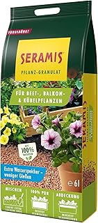 Seramis Pflanz-Granulat für Beet-, Balkon- & Kübelpflanzen, 6 l – Tongranulat zur Wasser- und N…