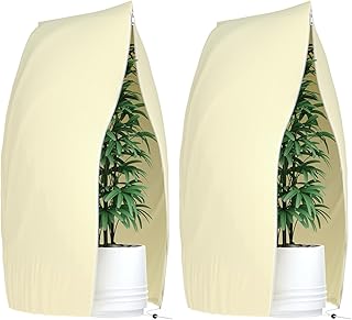 Estefanlo Winterschutz für Pflanzen, 2 Stück Winterschutz für Kübelpflanzen mit Reißverschlu…