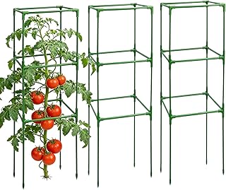 Garten Rankgitter, 3 Stück Rankhilfe Garten und Stützen für Ranken,110CM Pflanzenständer für…