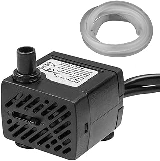 Flüsterleise Mini-Wasserpumpe 48GPH [180L / h] 3W kleines Aquarium, amphibische Teichfische, Sch…