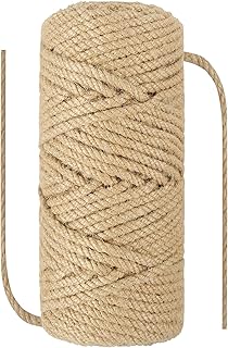 5 mm x 30 Meter Jute Schnur Hanf Seil Sisal Saite für Kunsthandwerk, Garten, Künste, Verpackung…