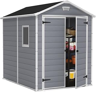 Keter Gerätehaus Manor 6×8 DD, Grau, 7,6 m³