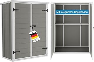 STEELSØN Novara Gerätehaus – Geräteschuppen mit Pultdach – Gartenhaus 170×68,5×134 cm (HxT…