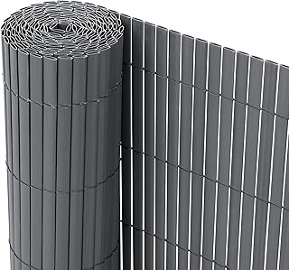 Ribelli® PVC Sichtschutzmatte Sichtschutzzaun Sichtschutz Zaun Balkon Windschutz (80 x 300 cm, A…