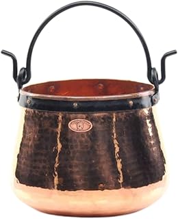 CopperGarden Kupferkessel 10 L mit Henkel I Robuster Kessel aus blankem Kupfer: Ideale Wärmeleit…