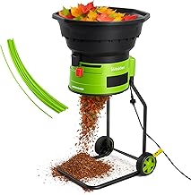 GreenSweep XL Messerloser Laubhäcksler & Mulcher | Leistungsstarker 15 Ampere, 9.000 U/min Motor…