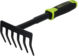 Black Tools® Garden Handrechen | Zum Säubern und Auflockern | Rutschfester Griff | Korrosionsge…