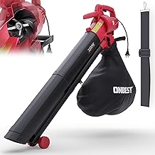 ONBEST 3in1 Elektro Laubbläser 3200 W – Sauger & Häcksler | Elektrischer Laubsauger und Laubg…