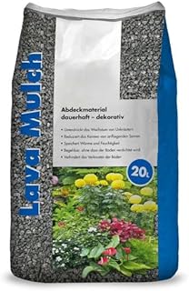 Hamann Lava-Mulch Anthrazit 2-8 mm 20 l vielseitiges, langlebiges Naturprodukt, Gartengestaltung,…