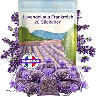 20x Lavendel Duftsäckchen – Französische Provence Lavendel getrocknet – Mottenschutz für Kle…