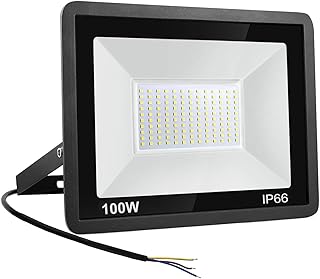 100W LED Strahler Außen,Superhell 10000LM Scheiwerfer LED-Strahler, IP66 Wasserfest Fluter 6500K…