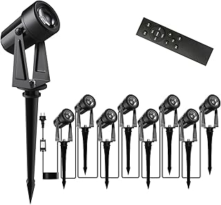 Gartenbeleuchtung LED, 29m 27V Dimmbarer LED-Strahler mit Fernbedienung/Timer/4 Lichtstufen, IP65…