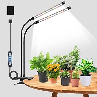 Wolezek Pflanzenlampe LED, Vollspektrum Wachstumslampen für Pflanzen, 6000K Pflanzenlicht für Z…