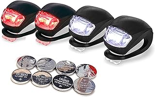 LED Kinder Sicherheitsleuchte 4er Set – wasserdichte Clip Lichter für Rucksack, Kinderroller &…