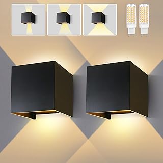 Lureshine Wandlampe mit Austauschbarer G9 LED lampe Einstellbar Abstrahlwinkel Aussenbeleuchtung …