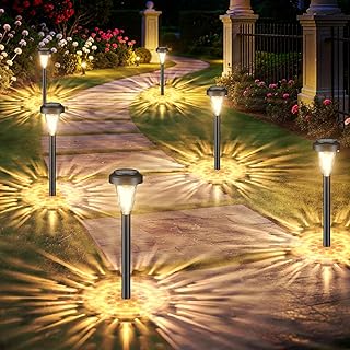 FIFlying Solarlampen für Außen Garten, 6 Stück Warmweiß LED Solarleuchten, Garten Deko Beleuc…