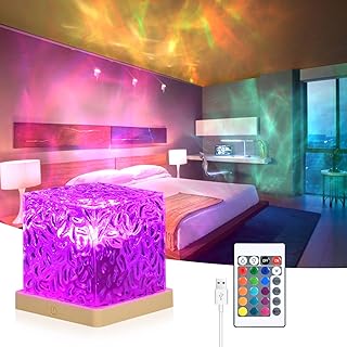 URAQT Sternenhimmel Projektor,30 Beleuchtungsmodi 16 Farben LED Nachtlicht Dimming Kristall Nacht…