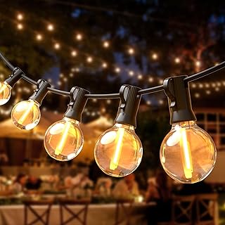 Lichterkette Außen – 10M LED Lichterkette Outdoor mit 25+3 G40 Glühbirnen Aussen – Wasserdicht …
