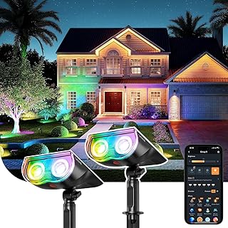 Linkind Smart RGB Solarleuchten – App Steuerung & Musik Sync, 16 Mio. Farben, MPPT Tech, IP67 W…