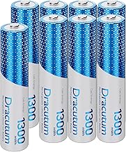 1.5V wiederaufladbare AAA Lithium Akkus 8 Stück, 1300mWh Lithium wiederaufladbare langlebige Tri…