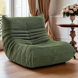 Ecksitzsäcke Kaminsessel, Bequemes Lazy-Bodensofa, Lounge-Einzelsessel mit Ergonomischem Design,…