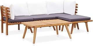 vidaXL Akazienholz Massiv Gartenmöbel 5-TLG. Gartenset Sitzgruppe Garten Garnitur Lounge Sofa Si…