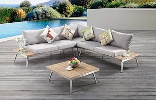 AISER Royal Garten Lounge Set -Barbados- Luxuriöse Sitzecke mit Kaffee Tisch aus hochwertigem Mi…